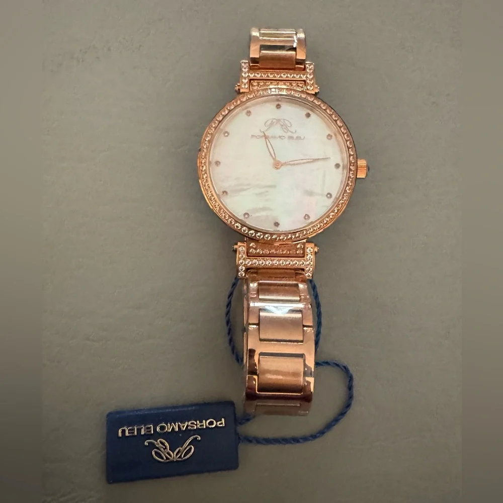 NIB Porsamo Bleu Chantal Topaz Watch